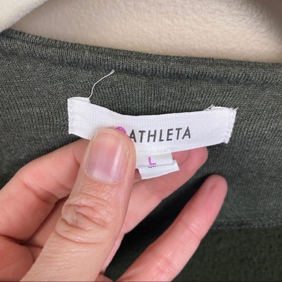 Athleta Belvedere green quilted Moto jacket - Picture 2 of 5
